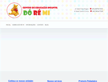 Tablet Screenshot of escoladoremi.com.br